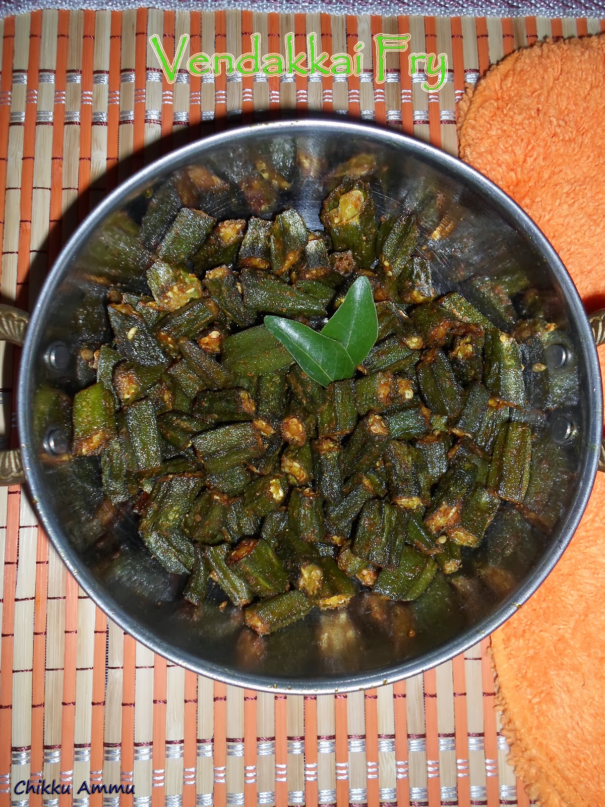 Chikkus Kitchen Vendakkai Roast Recipe / Okra Roast Recipe / Lady's