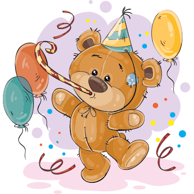 Birthday party teddy