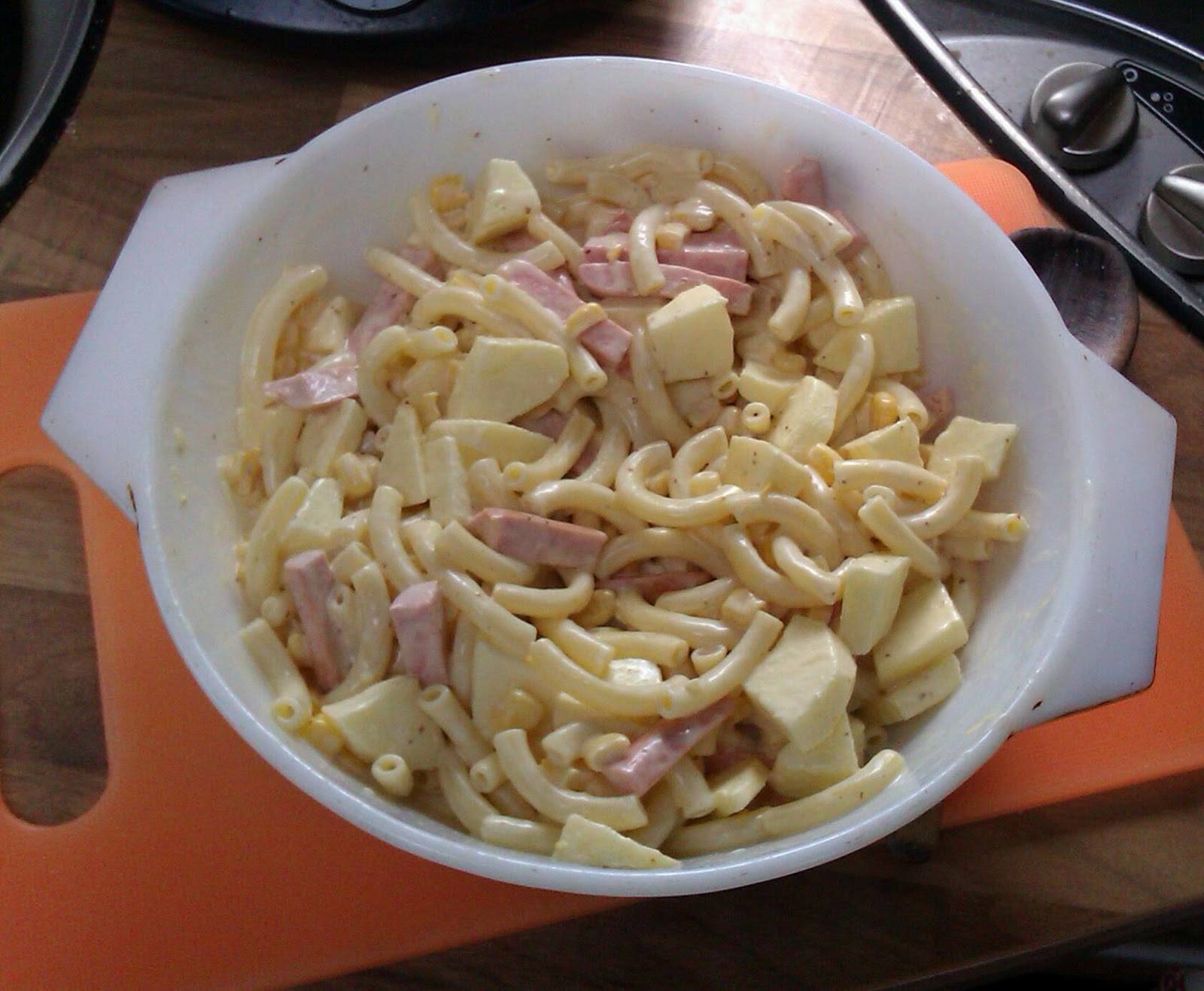 Stephanie Jane Frankfurter and apple pasta salad recipe