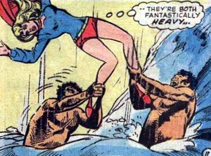 Supergirl #7, cavemen
