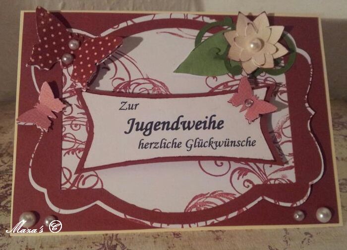 MaZa's Kreativecke: Karte zur Jugendweihe MaZa's Kreativecke: Karte zur Jugendweihe