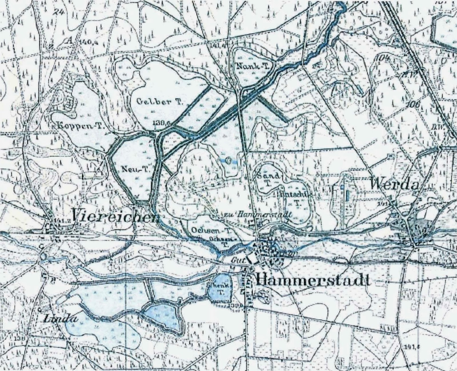 Die Umverlegung des Weißen Schöps Der Schenkteich in Hammerstadt