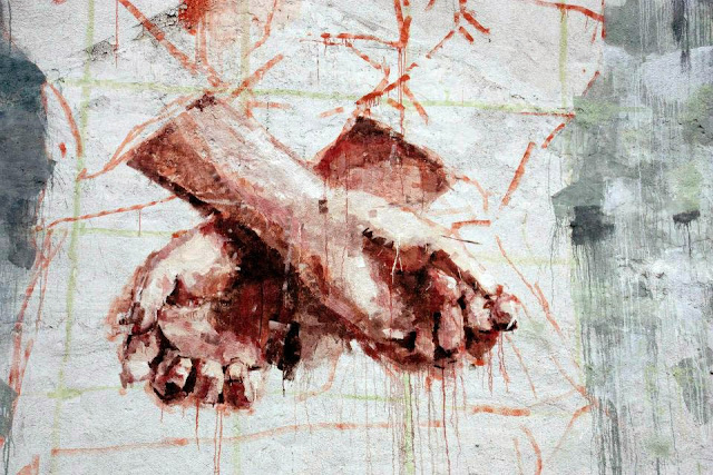 New Street Art Mural By Borondo In The District of Tetuan in Madrid, Spain. 3