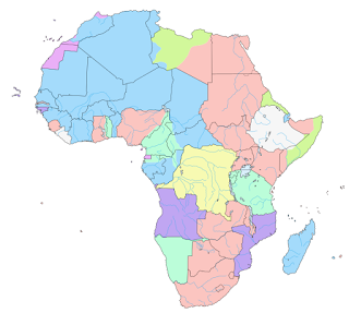 1913’te sömürgeci güçlerin egemenliği veya etkisi altındaki Afrika bölgeleri.