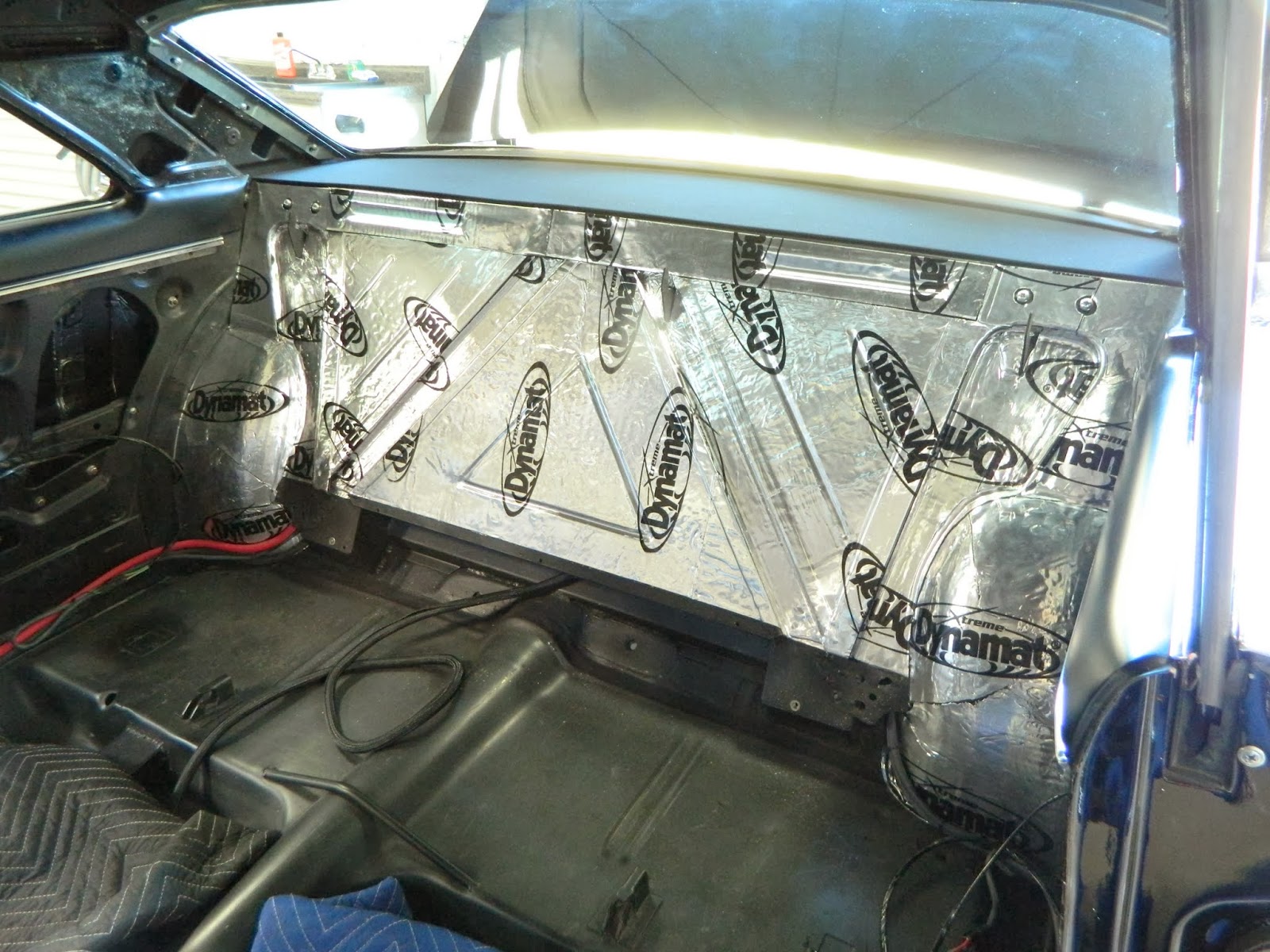 '67 Nova Project Roof & Rear Bulkhead Dynamat (January 25, 2014)