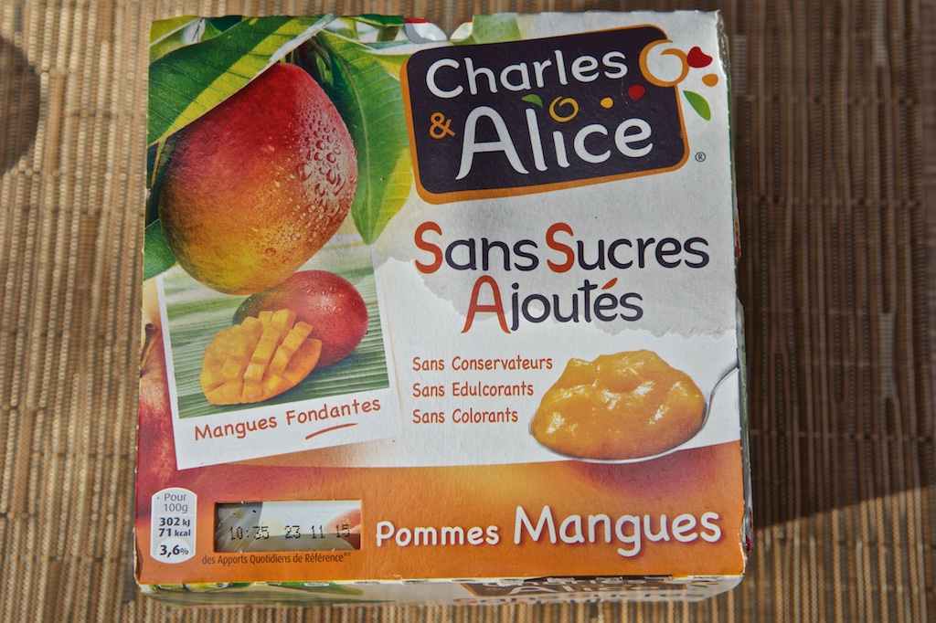Desserts Pommes & Mangues Sans Sucres Ajoutés (8x100g) par Charles et Alice