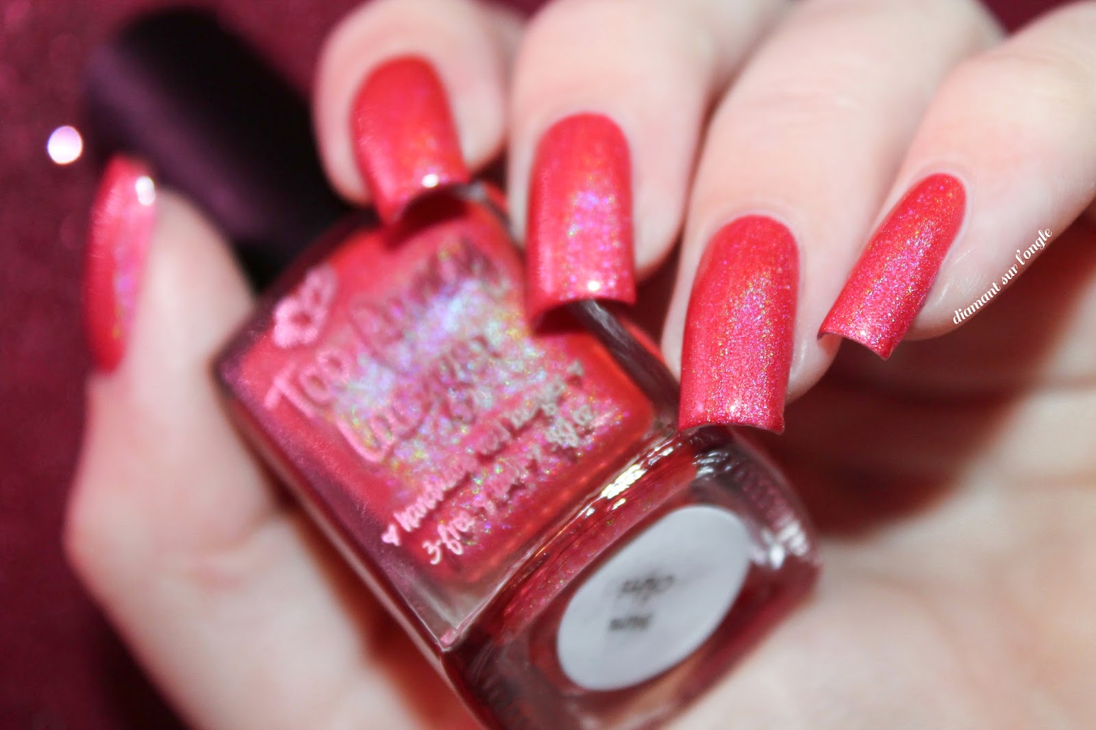 Swatch of "Mon Chéri" from Too Fancy Lacquer