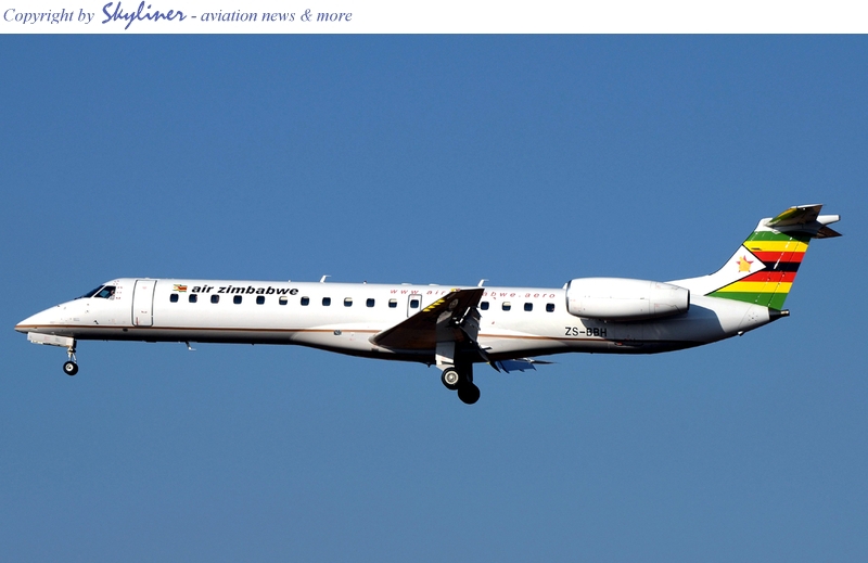 Harare Airport Blog First Pic of Air Zimbabwe's ERJ145