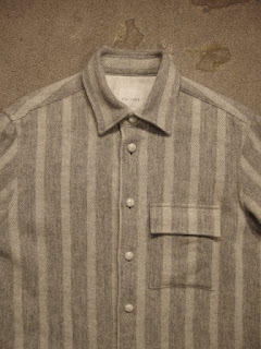 TOUJOURS "C.P.O. Shirt- Striped Scotch Tweed Cloth"