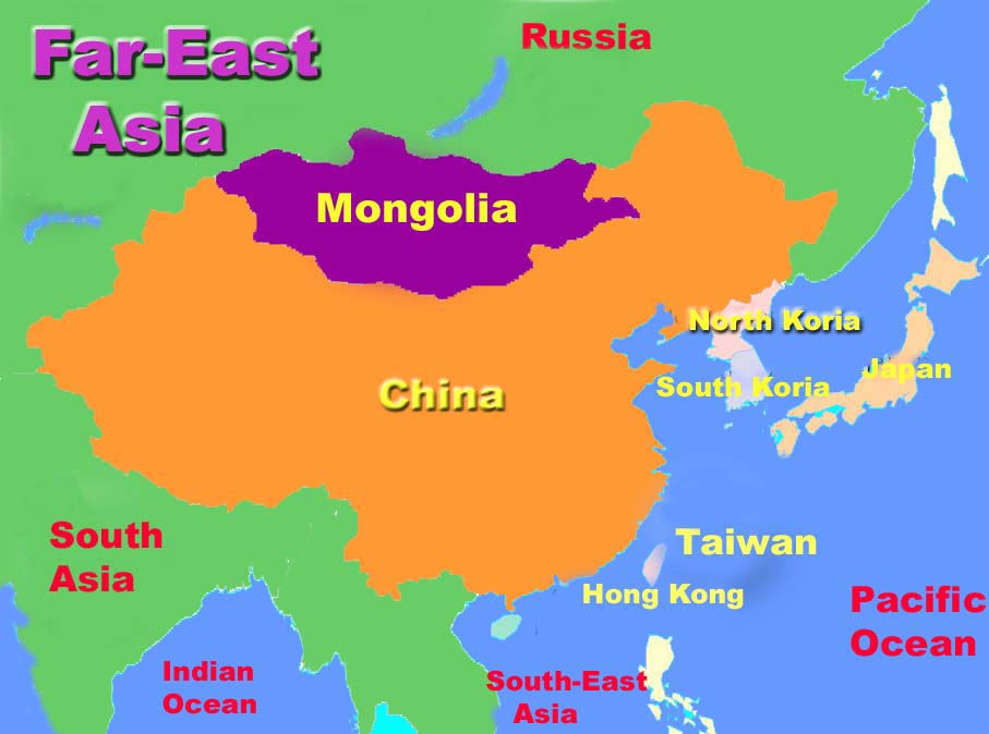 Map Of Far East Asia Countries 
