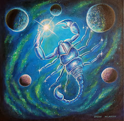 scorpion fantasy painting acrylic mcauley irina diary canvas