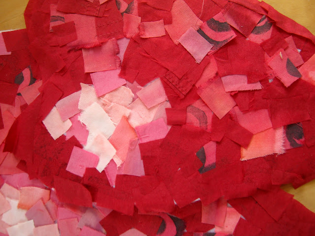 laying the background down art quilting