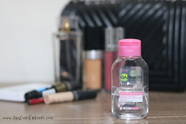 cara guna micellar cleansing water