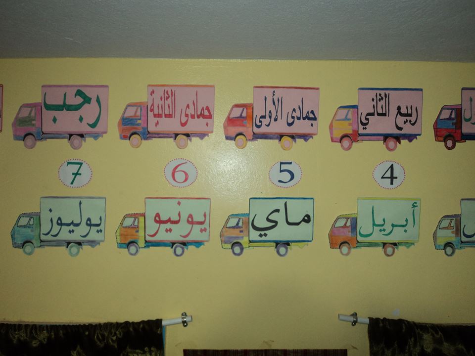 نماذج الشهور الهجرية والشهور الميلادية لتزيين القسم