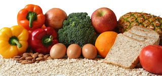 fruits, vegetables and whole grains
