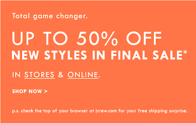 J.Crew Aficionada: J.Crew Email: UP TO 50% OFF new styles added to sale ...