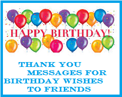 Thank You Messages! : Sample Thank You Messages For Birthday Wishes On ...