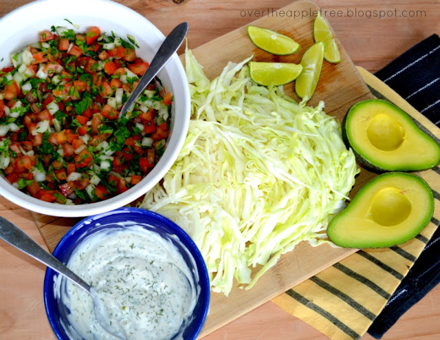 Fish Tacos by Over the Apple Tree