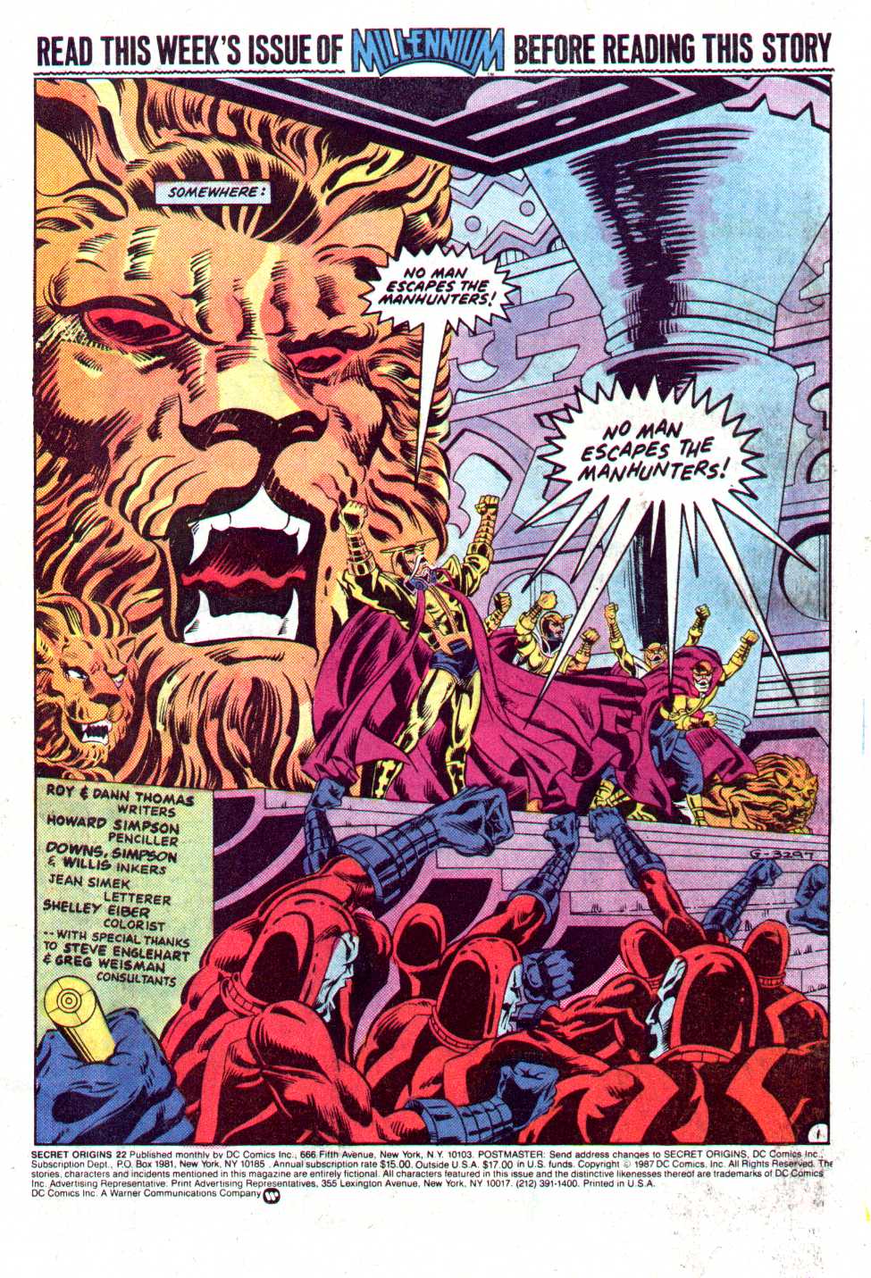 Read online Secret Origins (1986) comic - Issue #22 - 2