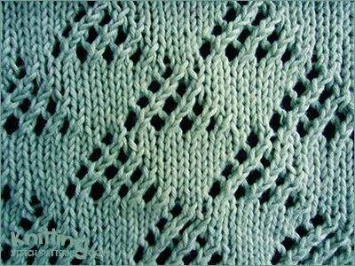Lace Triangle 🔅 Knitting Stitch Patterns