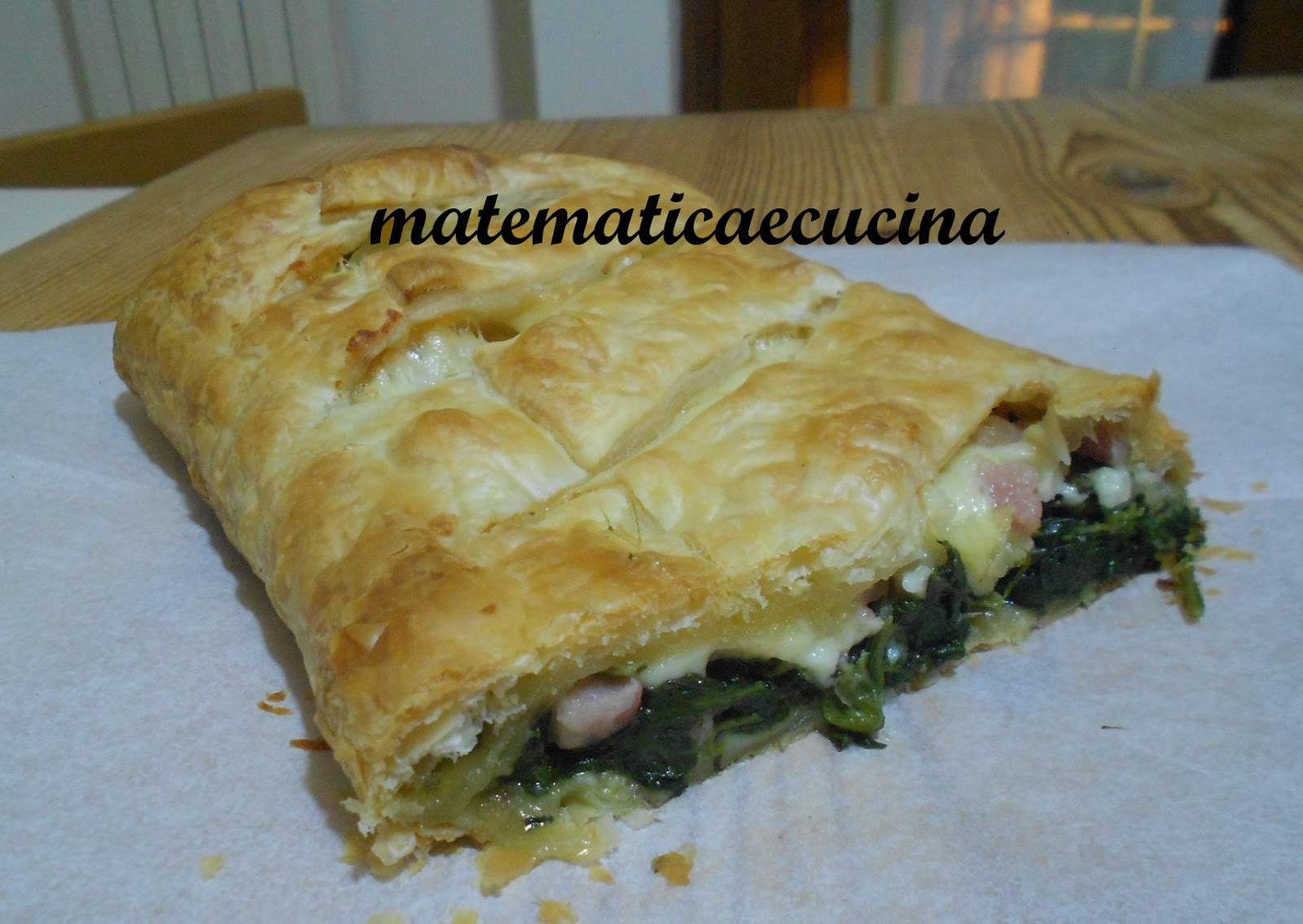 m@tematicaecucina: Torta Salata con Spinaci, Pancetta e Formaggio