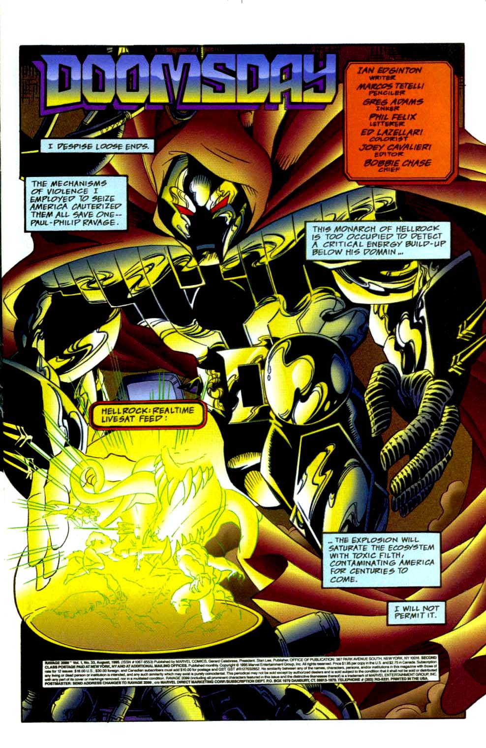 Read online Ravage 2099 comic -  Issue #33 - 2