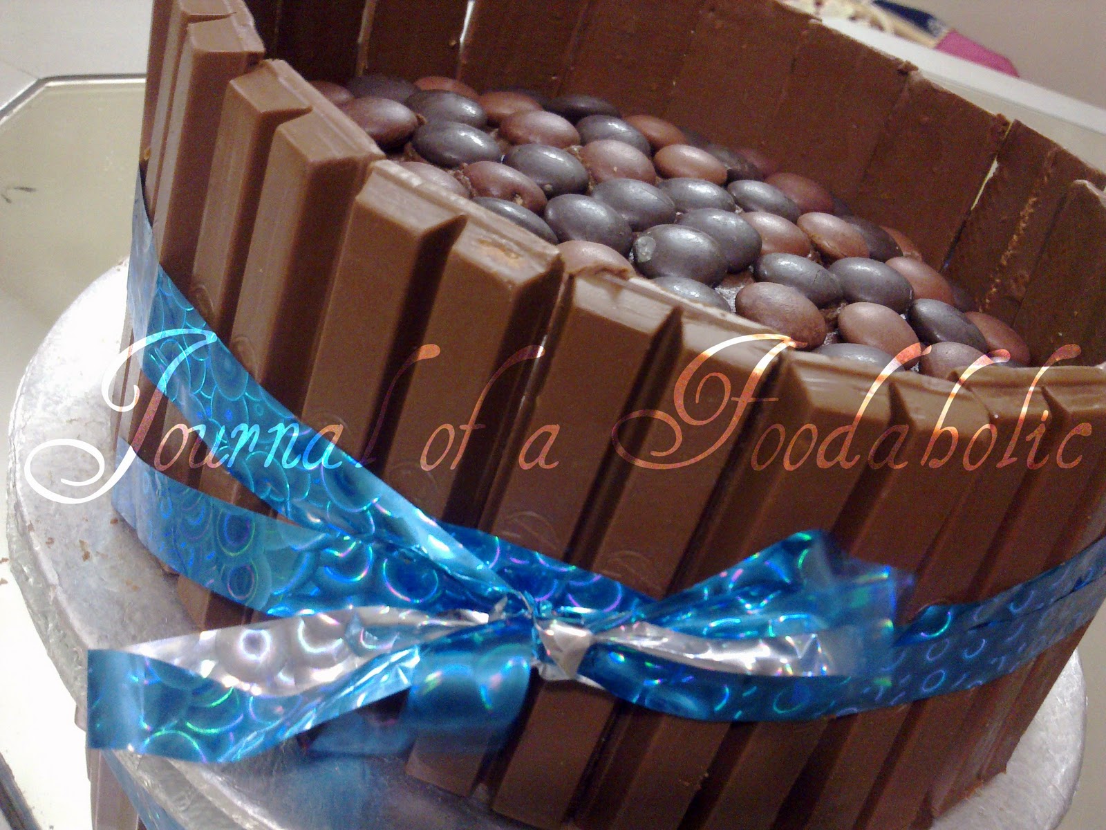 Journal of a Foodaholic Kitkat Barrel Cake [pictures]