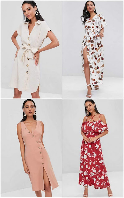 zaful midi dresses