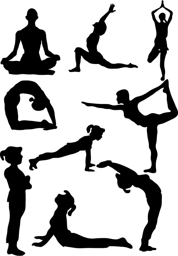 clipart yoga poses stylized - photo #34