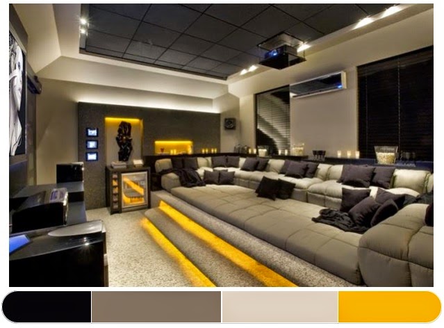 Decoração de home theater