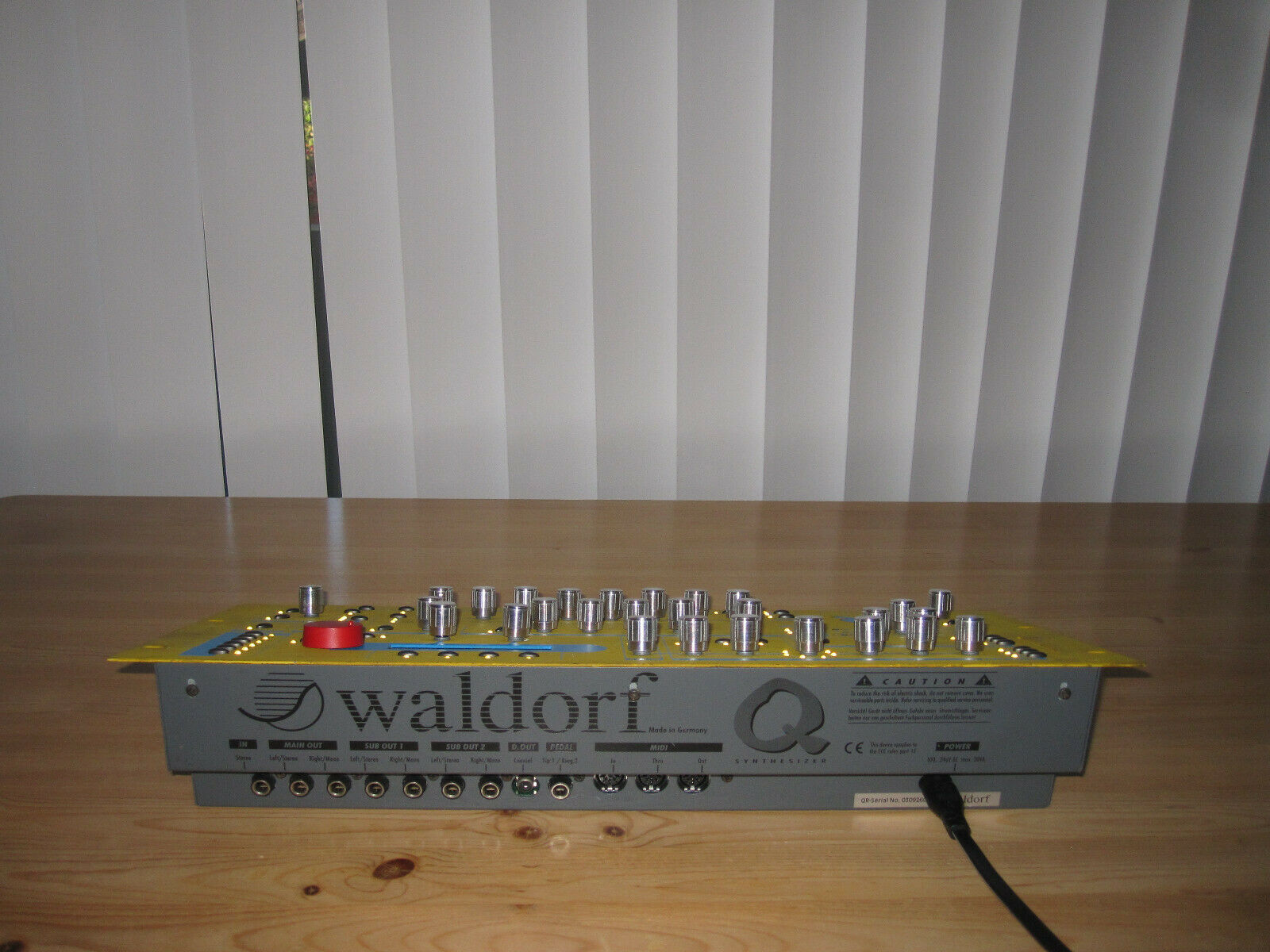 MATRIXSYNTH Yellow Waldorf Q Rack w/ Custom Knobs