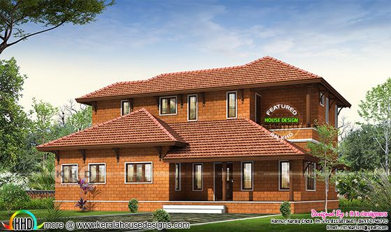 Typical traditional Kerala home design 3447 sq-ft