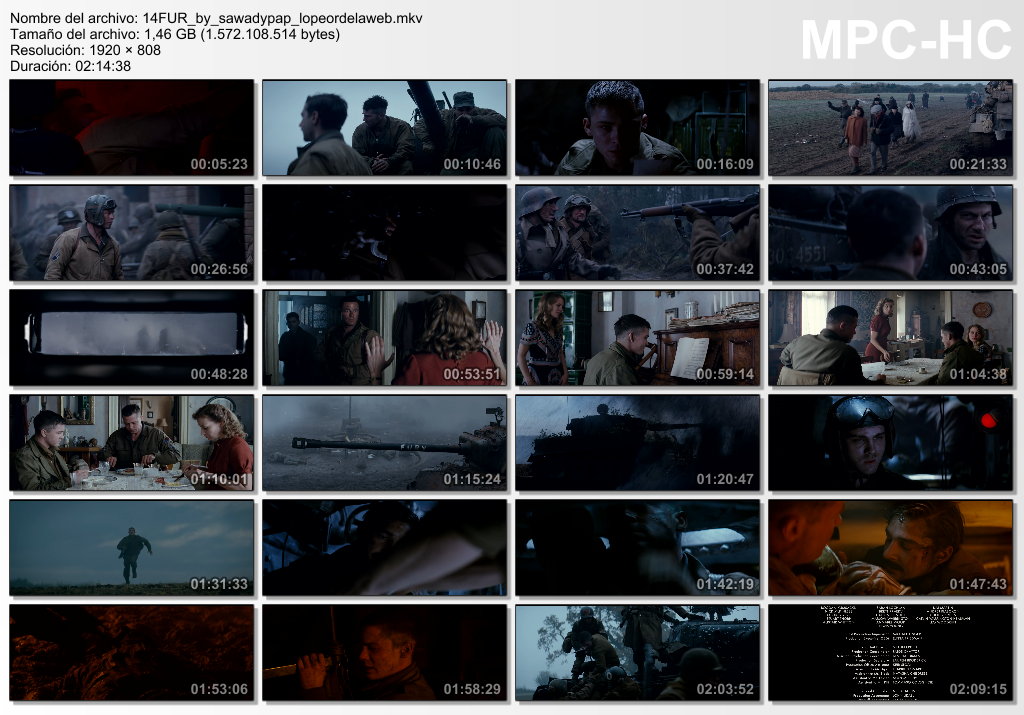 Fury [2014] [BBRip 1080p] [Dual Audio]