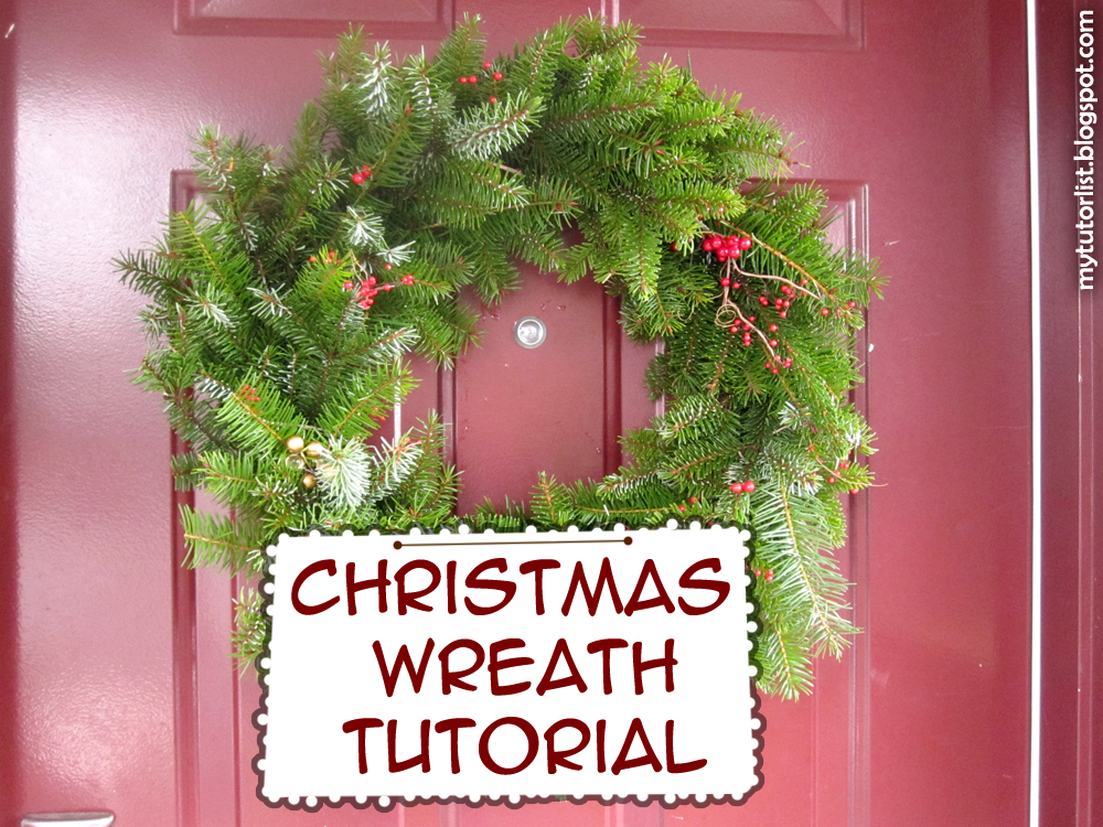 Fresh Christmas Wreath Tutorial Behind