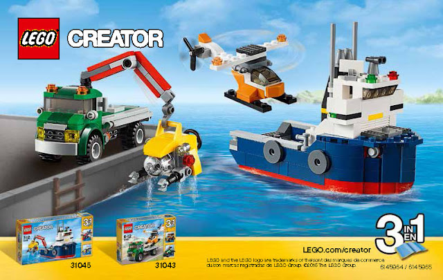 Combinação dos sets LEGO Creator 31043+31045