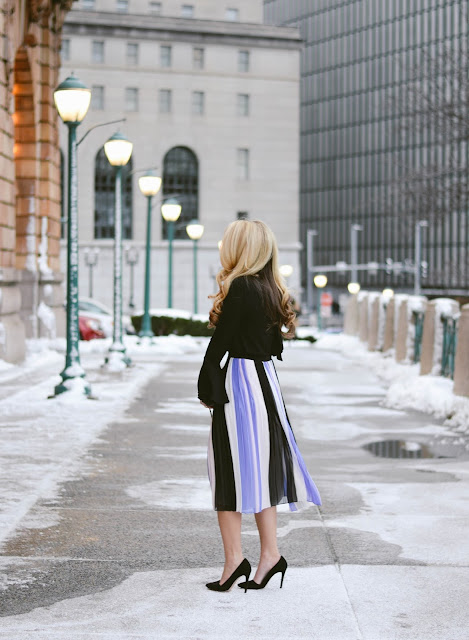 chic midi skirt outfit