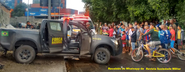 militares da força nacional tiros vila do joão rio