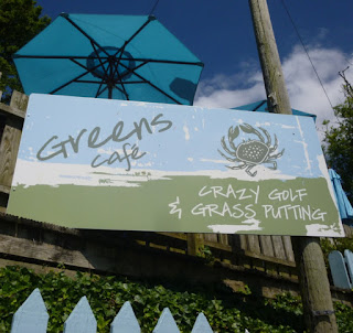 Photo of the Crazy Golf course at Greens Cafe in Padstow