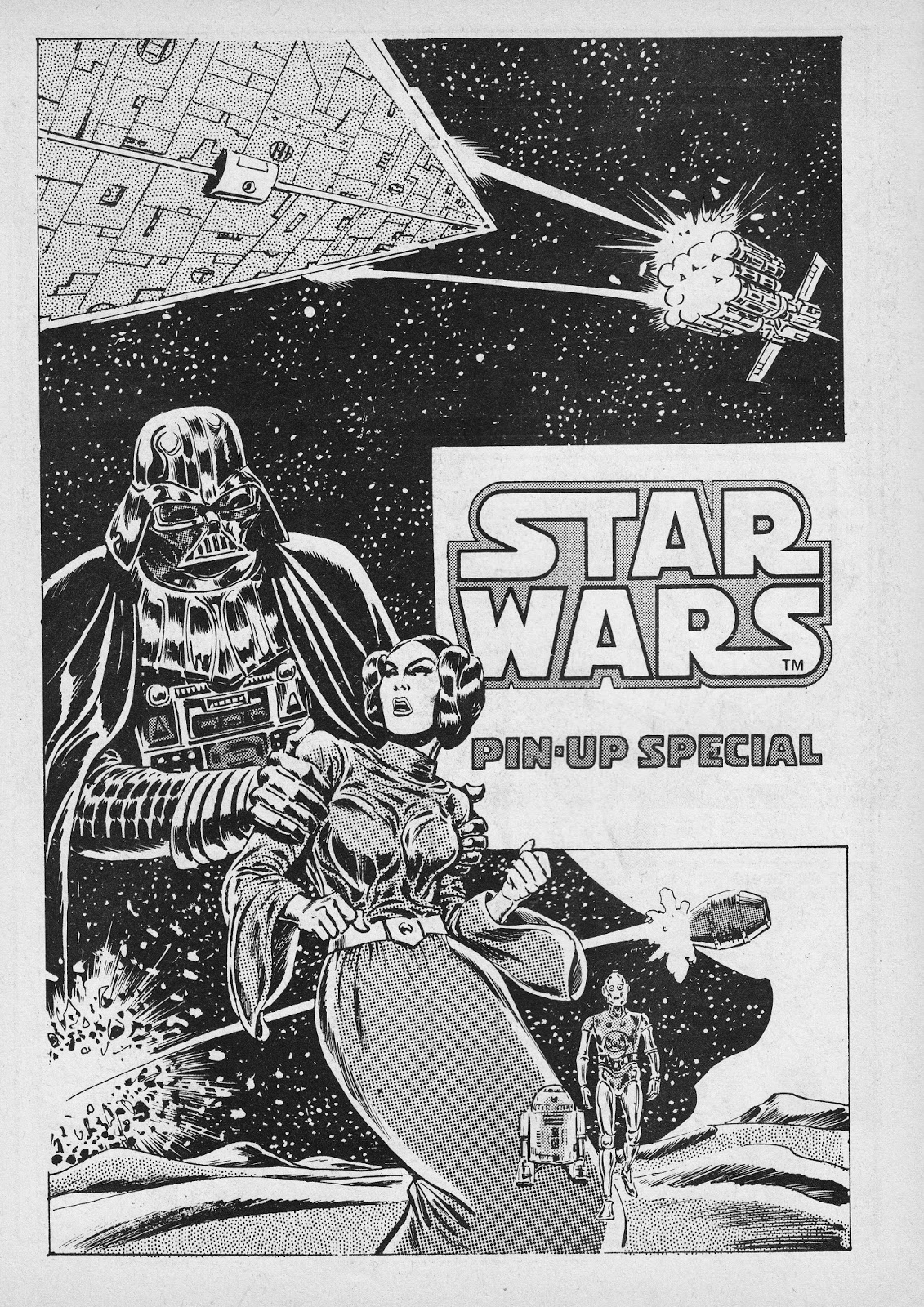 Starlogged Geek Media Again 1978 Star Wars Weekly Pin Up Marvel Uk