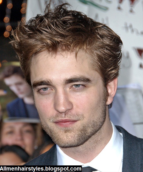 robert pattinson cool messy hairstyle
