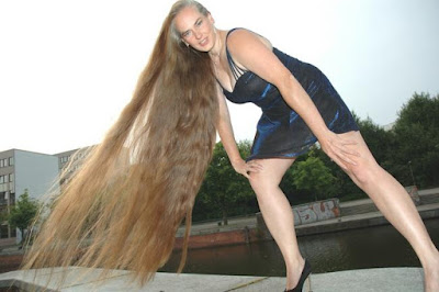 long hair model