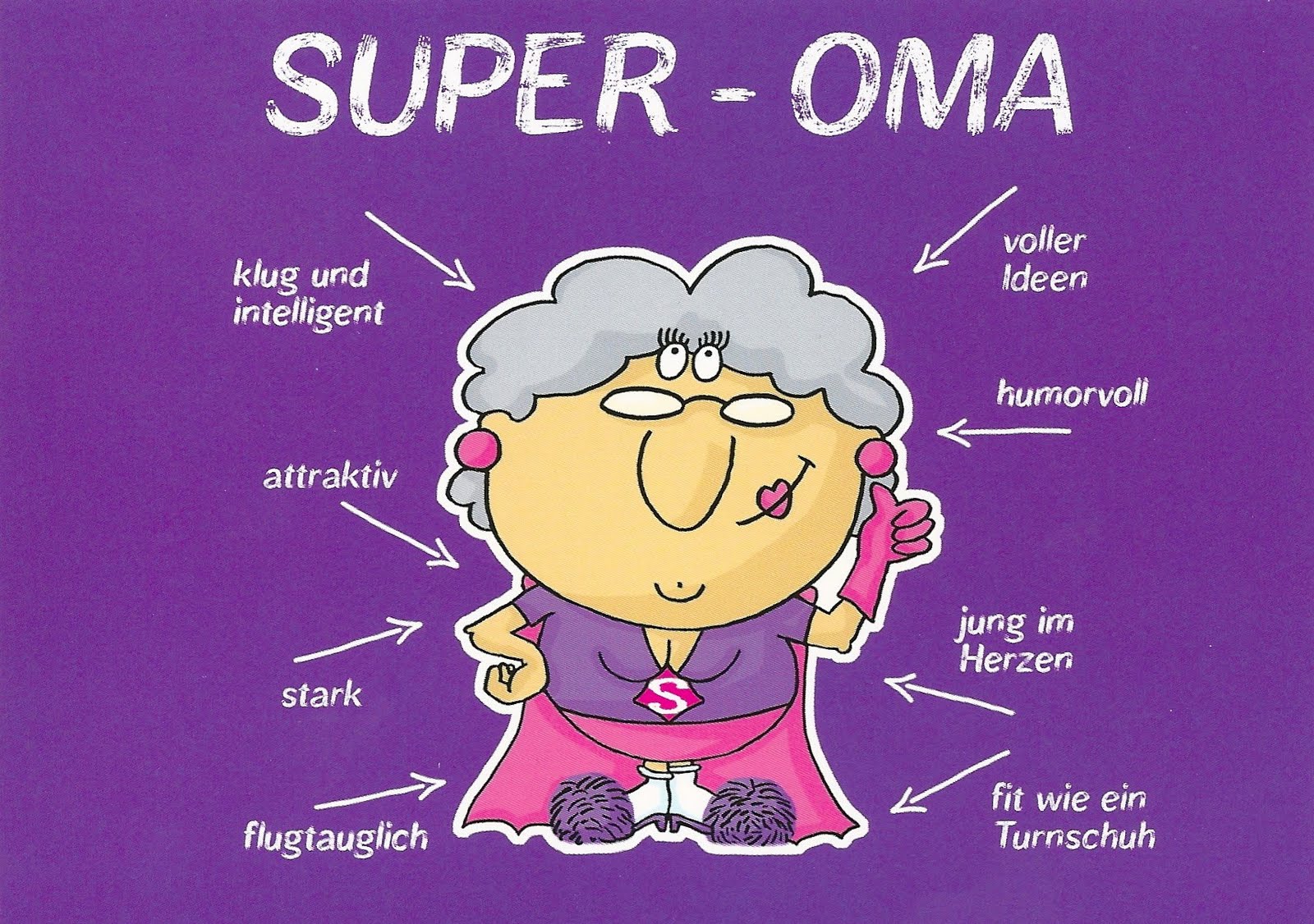 Super - Oma (Super Grandma) Super - Opa (Super Grandpa) Klug und intelligen...