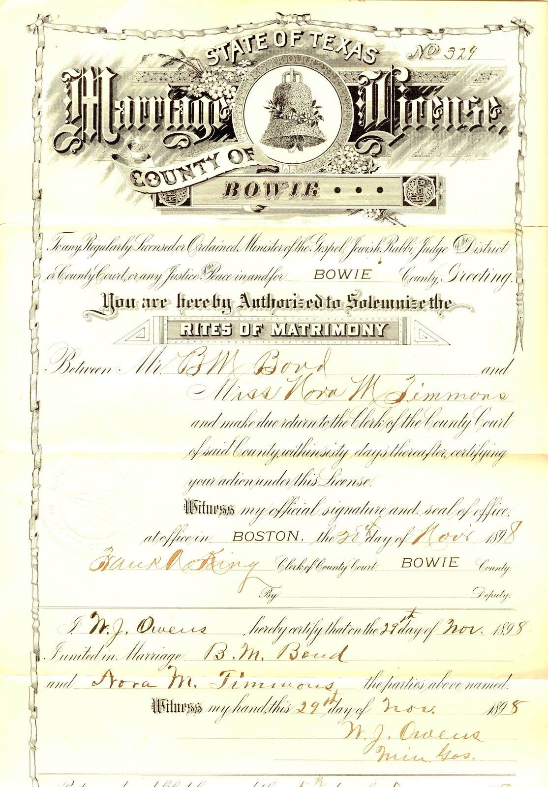 My Missing Cousins Benjamin Nora Timmons Bond Marriage