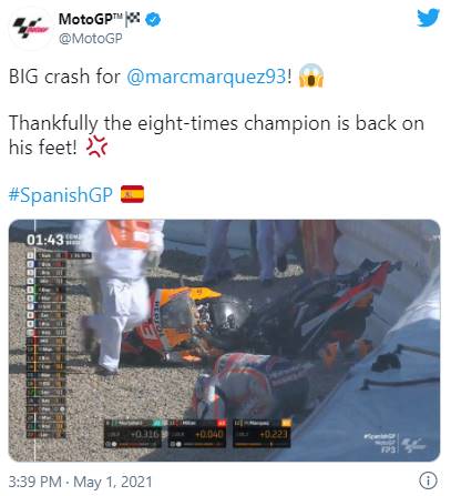 Ajaib! Marc Marquez Lolos Dari Cidera Fatal Setelah Kecelakaan Mengerikan di FP3 Jerez 2021 Ajaib! Marc Marquez Lolos Dari Cidera Fatal Setelah Kecelakaan Mengerikan di FP3 Jerez 2021