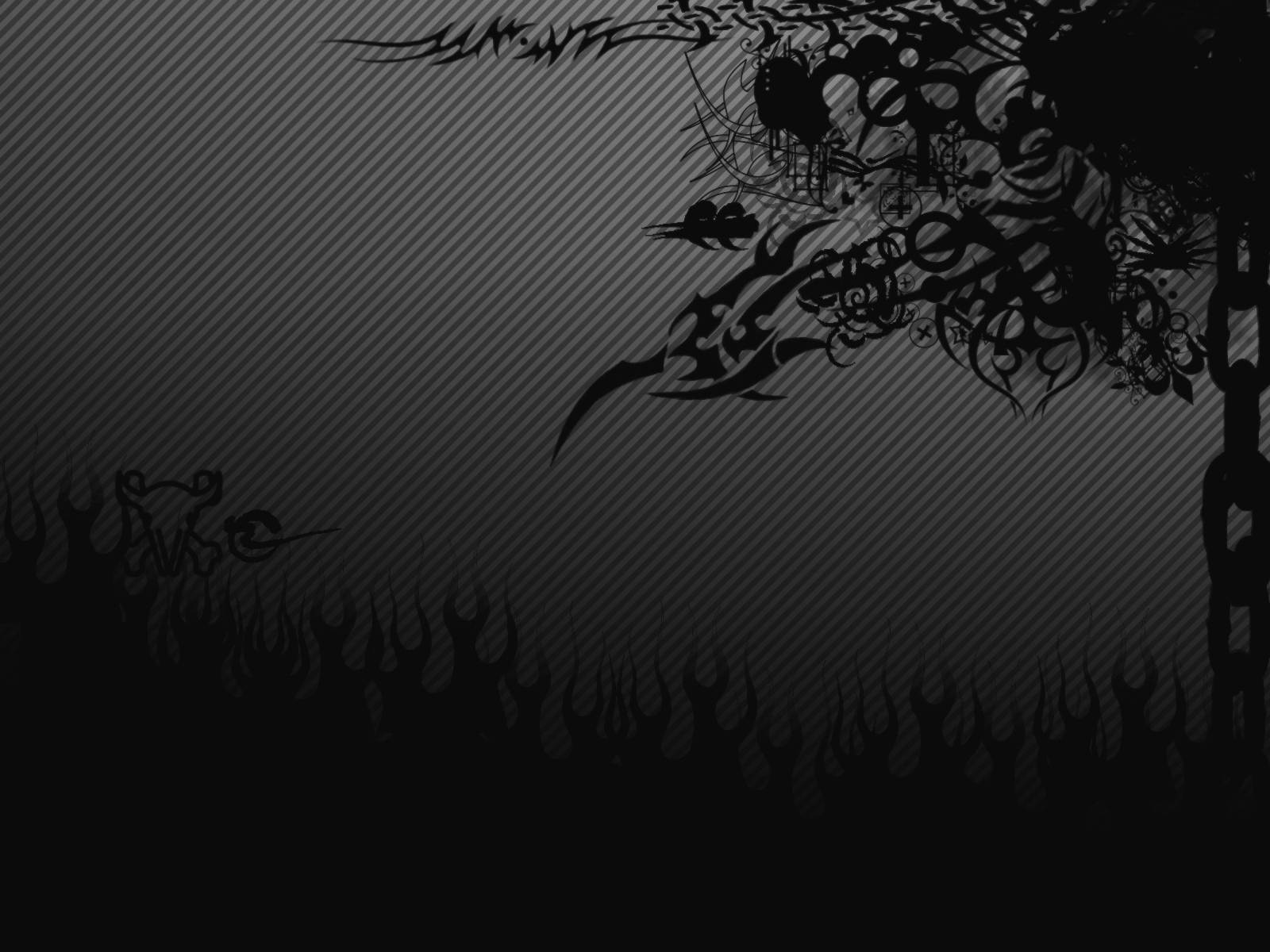 black wallpaper