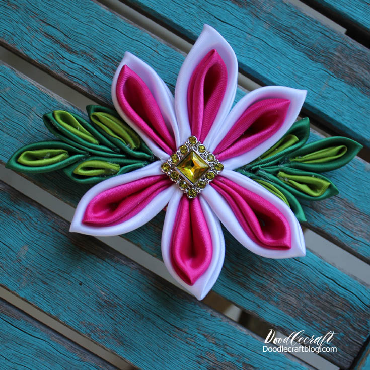 Kanzashi Flower Bow!