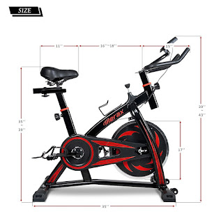 Merax Pro Fitness Indoor Cycling Trainer Exercise Bike, dimensions, image, review features & specifications