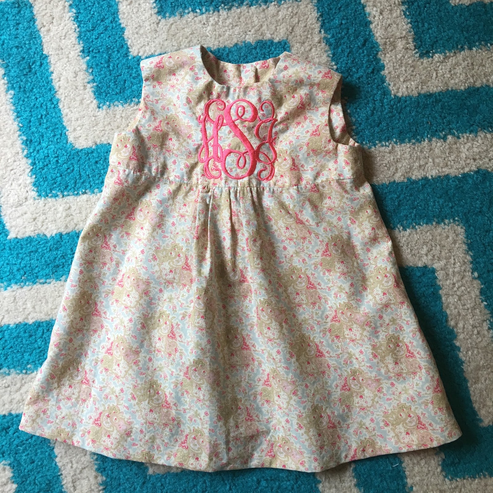 Marla, Plain and Small Handmade + Embroidered Easter Dress
