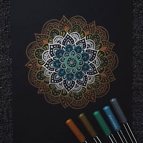 05-Nighttime-Gyöngyi-Szabó-Bright-and-Colorful-Mandala-Drawings-www-designstack-co