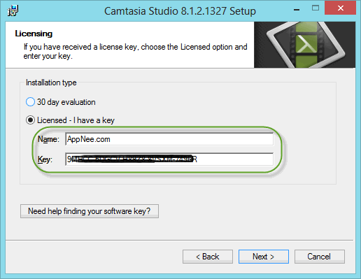 Camtasia Version 2.1.2 serial key or number